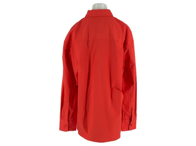 Autre Marque Camisa de algodón naranja FRANKIE SHOP - vista 2