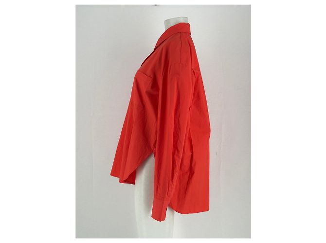 Autre Marque Camisa de algodón naranja FRANKIE SHOP - vista 3