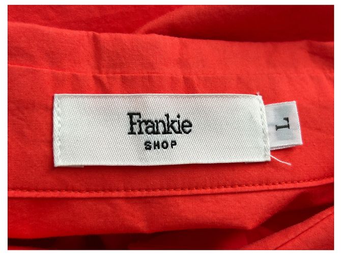 Autre Marque Camisa de algodón naranja FRANKIE SHOP - vista 5