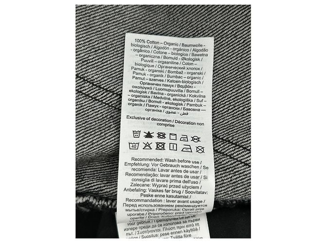 Autre Marque Jean noir en coton ALIGNE Taille 25 - vue 4
