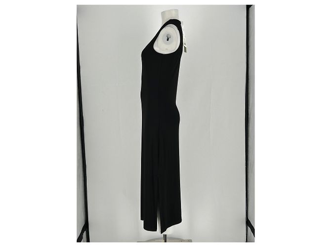 Autre Marque LILYSILK Schwarzes fließendes Viscose Kleid - Ansicht 3