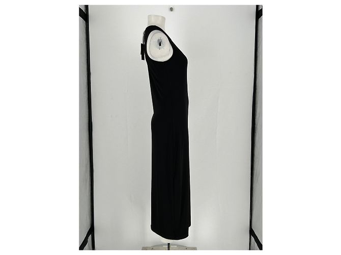 Autre Marque LILYSILK Schwarzes fließendes Viscose Kleid - Ansicht 4