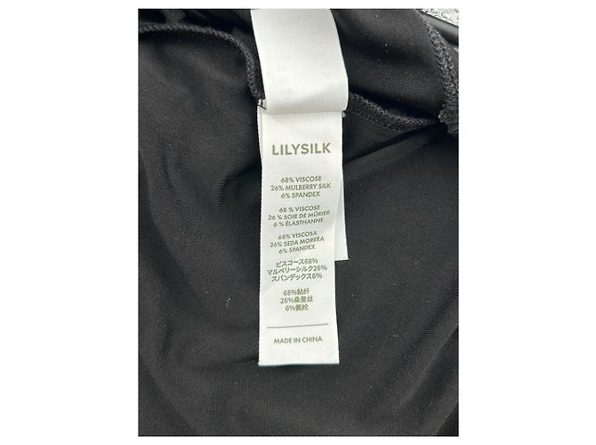 Autre Marque LILYSILK Schwarzes fließendes Viscose Kleid - Ansicht 7