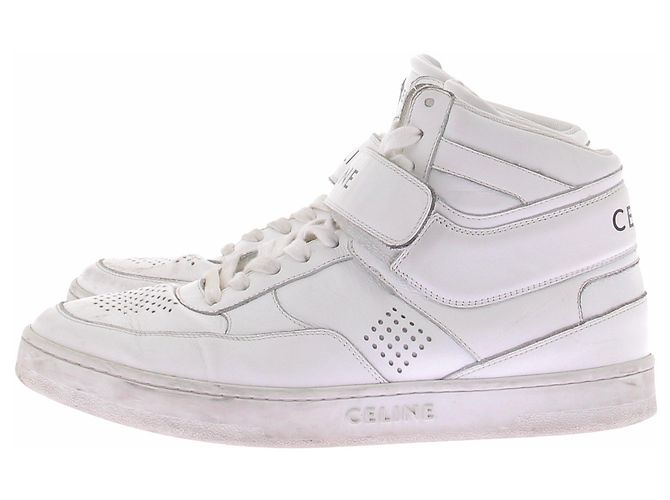 Céline Sneakers alte bianche Bianco - vista 2