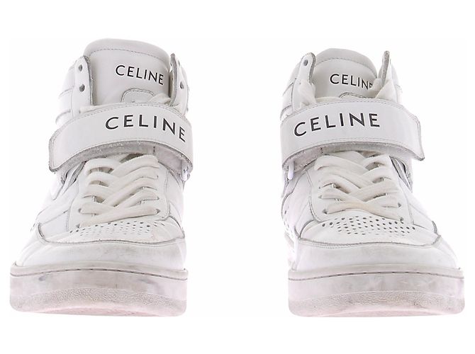 Céline Sneakers alte bianche Bianco - vista 3