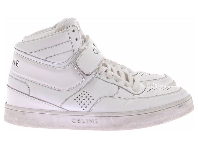 Céline Sneakers alte bianche Bianco - vista 5
