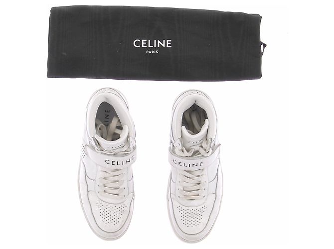 Céline Sneakers alte bianche Bianco - vista 7