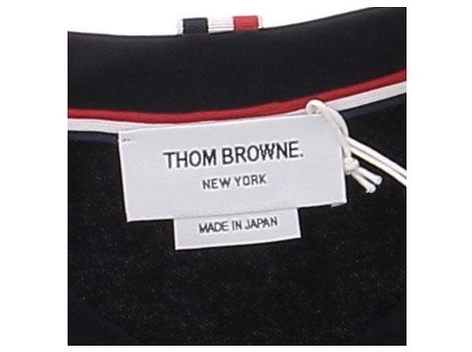 Thom Browne Abito midi dritto plissé blu navy - vista 5