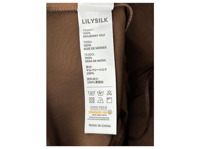 Autre Marque Braune Satinhose - Ansicht 5