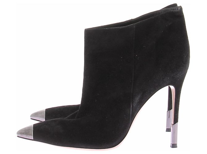 Gianvito Rossi Décolleté in camoscio nero - vista 2
