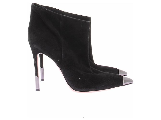 Gianvito Rossi Décolleté in camoscio nero - vista 6