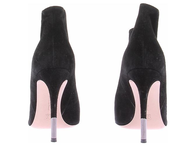 Gianvito Rossi Décolleté in camoscio nero - vista 7