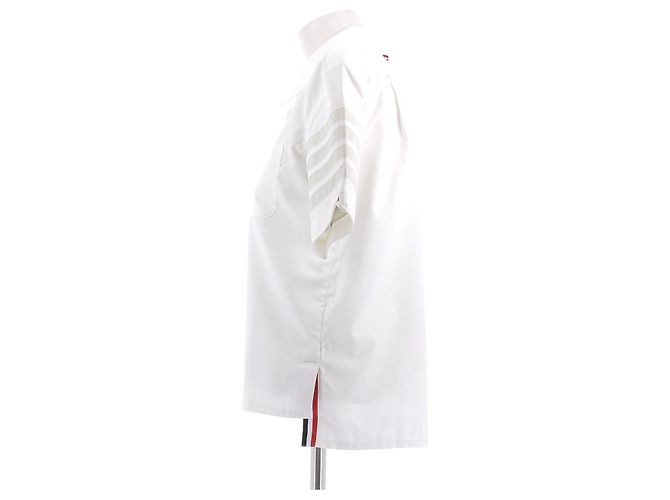 Thom Browne Camisa blanca impermeable Blanco - vista 4