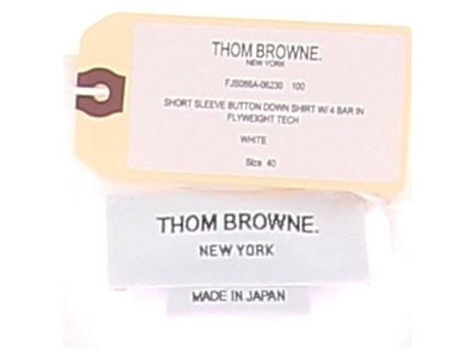 Thom Browne Camisa blanca impermeable Blanco - vista 6