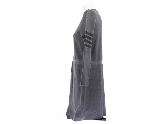 Thom Browne Vestido jersey gris de algodón - vista 4