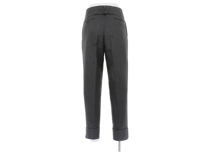 Thom Browne Dunkelgraue gerade Hose - Ansicht 2