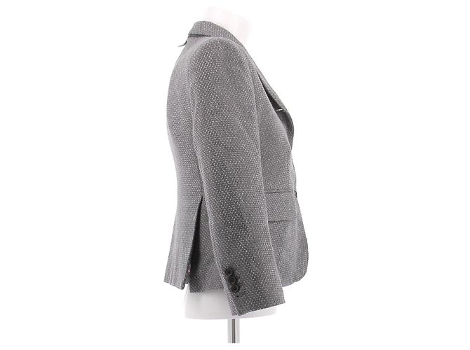Traje corto de lana gris Thom Browne - vista 3