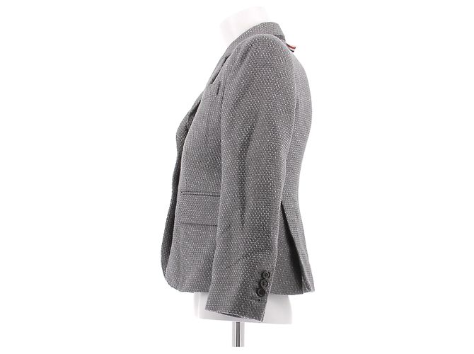 Traje corto de lana gris Thom Browne - vista 4