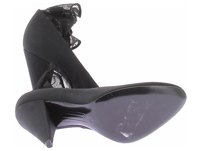 Stella Luna Décolleté neri in tela Nero - vista 4