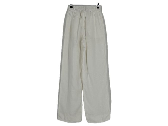 Autre Marque Pantalones de lino blanco - vista 2
