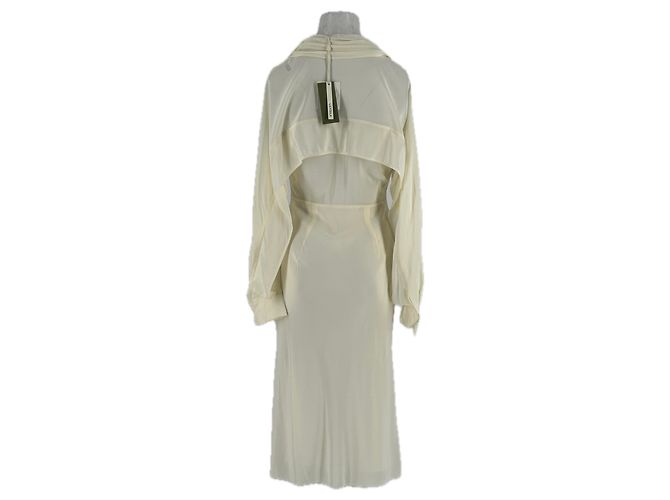 Autre Marque Vestido fluido de seda blanco LILYSILK - vista 2