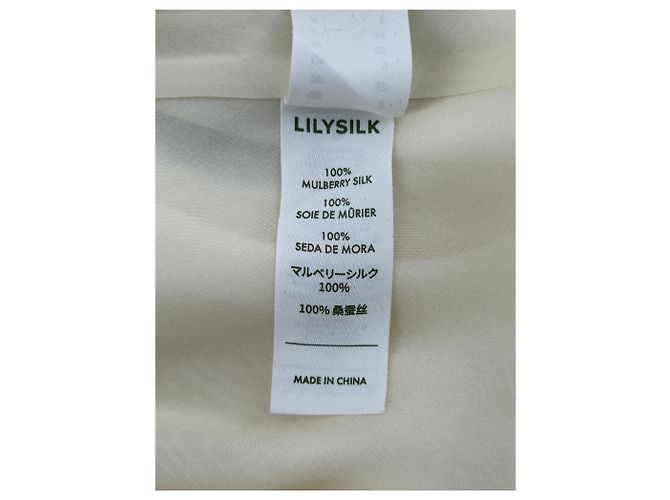 Autre Marque Vestido fluido de seda blanco LILYSILK - vista 8