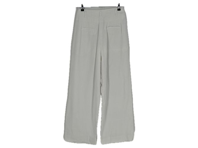 Autre Marque Pantalones de lino blanco - vista 2