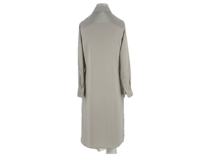Autre Marque Fließendes Hemdkleid in Beige - Ansicht 2