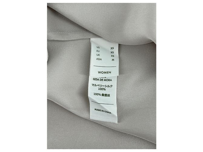 Autre Marque Fließendes Hemdkleid in Beige - Ansicht 6