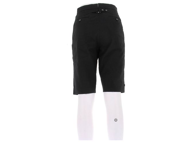 Thom Browne Pantaloni cropped dritti neri Nero - vista 2