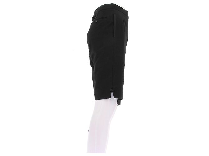 Thom Browne Pantaloni cropped dritti neri Nero - vista 3