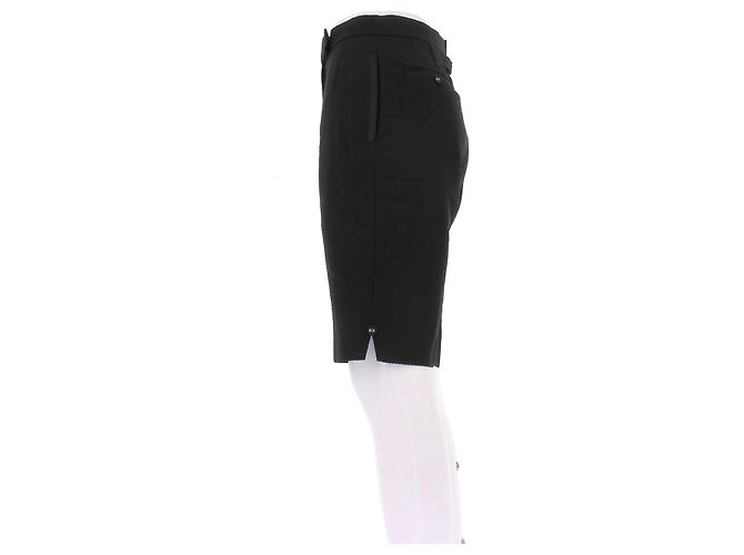 Thom Browne Pantaloni cropped dritti neri Nero - vista 4