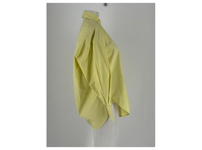 Camicia Sandro in cotone gialla Giallo - vista 4