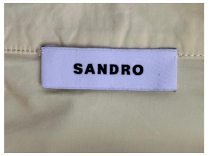Camicia Sandro in cotone gialla Giallo - vista 6