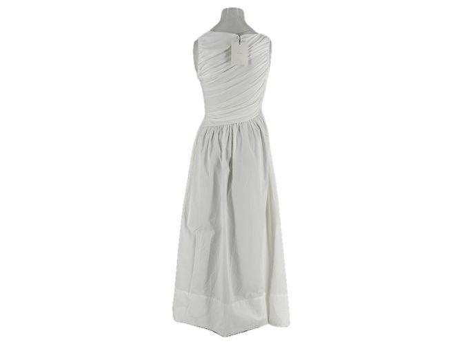 Autre Marque Vestido blanco bimaterial - vista 2