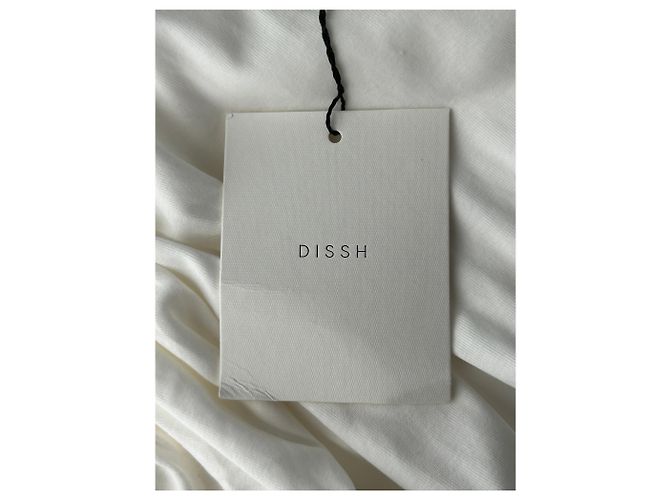 Autre Marque Vestido blanco bimaterial - vista 6
