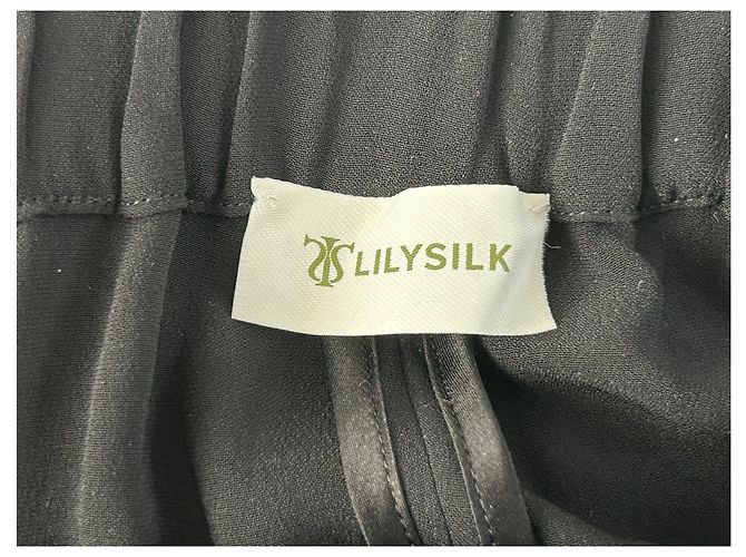 Autre Marque LILYSILK Schwarze Seidenhose Größe 34 - Ansicht 3