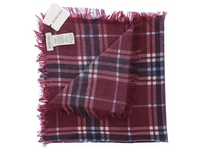 Autre Marque Sciarpa a quadri bordeaux Bordò - vista 2