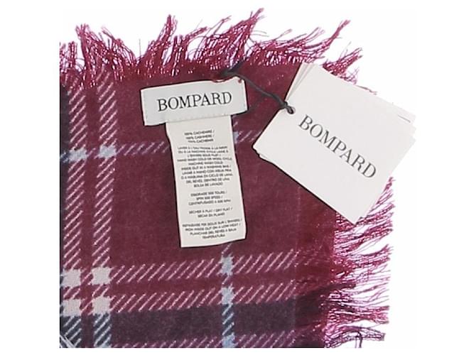 Autre Marque Sciarpa a quadri bordeaux Bordò - vista 3