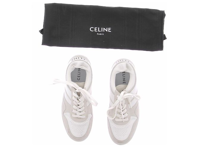 Sneakers Céline in pelle bianca Bianco - vista 7