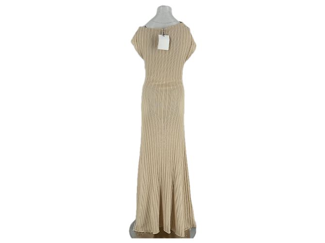 Autre Marque Vestido DISSH de algodón beige XS - vista 2