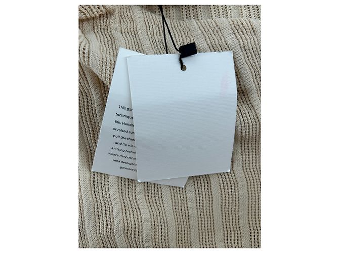 Autre Marque Vestido DISSH de algodón beige XS - vista 6