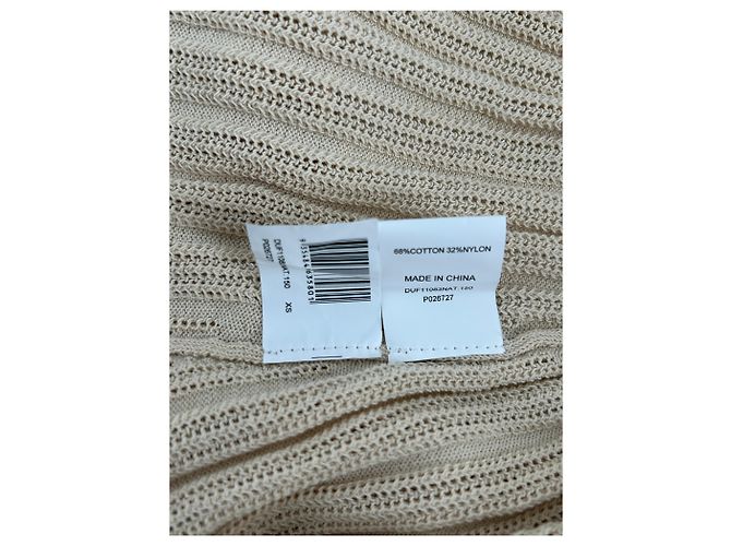 Autre Marque Vestido DISSH de algodón beige XS - vista 7