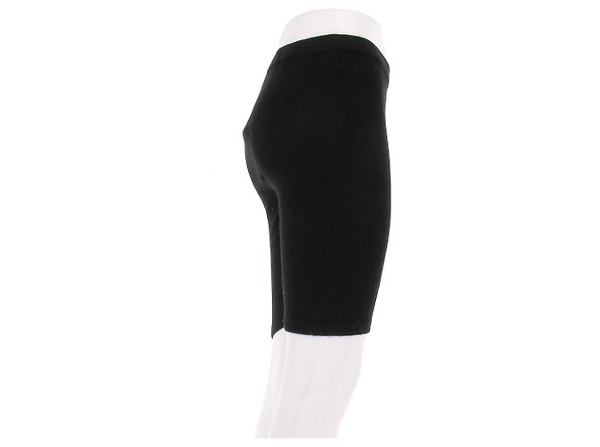 Autre Marque Schwarze Radlerhose aus Wolle - Ansicht 3
