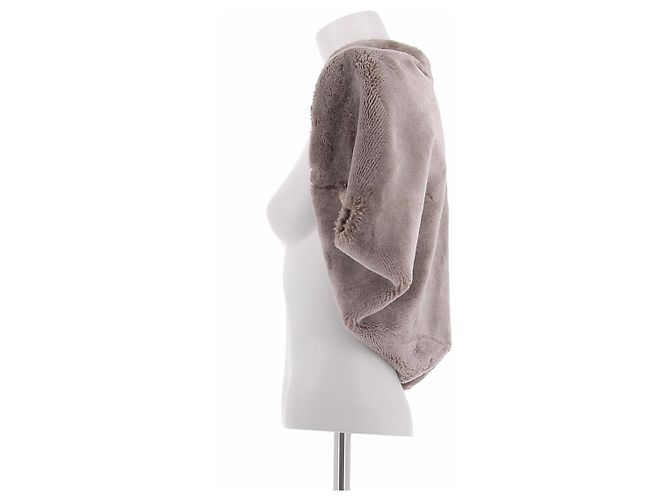 Chloé Bolero aus Kunstpelz Beige - Ansicht 4