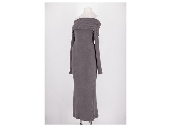 Autre Marque Vestido slim & ajustado gris - vista 4