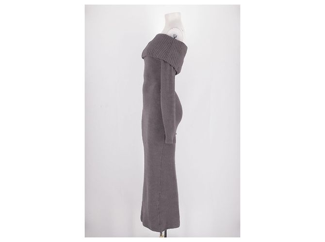 Autre Marque Vestido slim & ajustado gris - vista 5