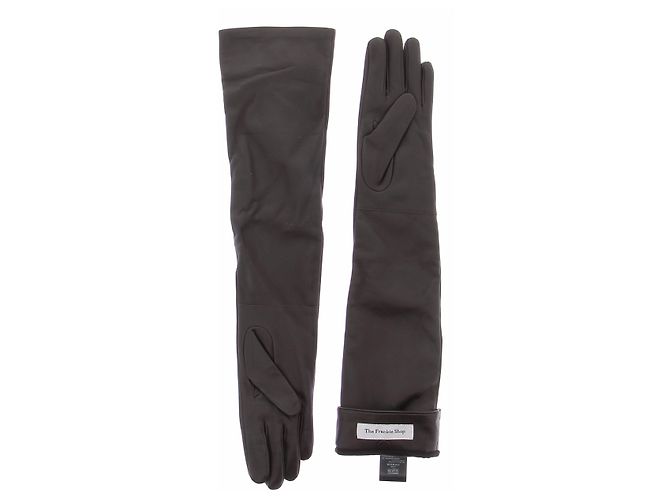 Autre Marque THE FRANKIE SHOP Lederhandschuhe Braun - Ansicht 2