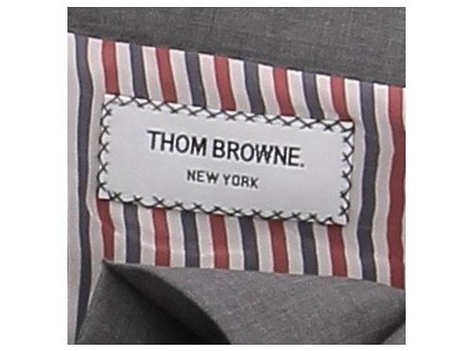 Falda plisada de lana gris Thom Browne - vista 6