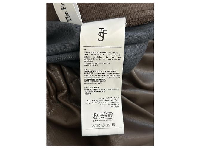 Autre Marque Pantalones cargo marrones Castaño - vista 4